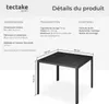 Table de jardin carrée MAREN pieds réglables 90 x 90 cm x Voir les images du produit 6