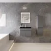 60cm Schwarz Mineralguss Waschtisch mit Unterschrank Produktbild-Vorschau 3