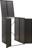 vidaXL Box na odpadky pro 1 odpadkový koš černý 70x80x117 Náhled obrázku produktu 2