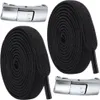 Schnürsenkel ohne Bänder, elastisch, schwarz, universell Produktbild-Vorschau 1