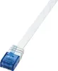 LogiLink U/UTP Flach-Patchkabel Kat. 6 0,25 m weiß Produktbild-Vorschau 2