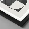 Gerahmtes Poster - Schwarzer Rahmen - Abstraktion Kontrast Produktbild-Vorschau 2