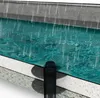 A cross-section of a flat roof showing a drainage system during rainfall. Produktbild-Vorschau