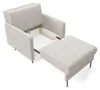 LIKMA Mara Schlafsessel 1-Sitzer 98x98x107 cm Weiß Produktbild-Vorschau 4