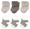LaLoona babysokken set (0-3 maanden) - Grijs - Lang Productafbeelding-voorbeeld 1