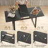 Mesa de comedor extensible HOMCOM, 140/180 x 80 cm, para Vista previa de la imagen del producto 5