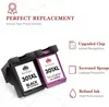 Two ink cartridges are shown in a holder, with text describing their features. Produktbild-Vorschau