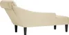 vidaXL Chaiselongue mit Kissen und Rechter Armlehne Creme Produktbild-Vorschau 5