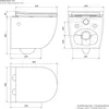 LuxeBath Spülrandloses Wand Hänge-WC mit Bidet-Funktion, Produktbild-Vorschau 8