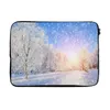 MuchoWow® Laptop Hülle 14 ZollSchnee - Sonne - Winter Produktbild-Vorschau 1