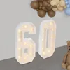 60 podświetlanych cyfr, dekoracja na 60 urodziny, Podgląd zdjęcia produktu 3