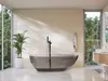 BELIANI Badewanne Schwarz Mineralwerkstoff 169x78 cm Oval Produktbild-Vorschau 2