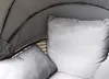 Egg Chair Loungesessel mit faltbarem Dach Anthrazit Produktbild-Vorschau 11