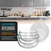 Arendo Salatschüssel mit Deckel, Set, 3x Glasschüsseln 0,7L Produktbild-Vorschau 5