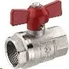Kugelhahn 1/2 Zoll IG Messing vernickelt Flügelgriff max. Produktbild-Vorschau 7