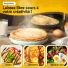 poêle à crêpes pour induction avec revêtement antiadhésif pour cuire crêpes pancakes et galettes Voir les images du produit