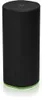 A black cylindrical Wi-Fi router with a green light at the base and a small logo on top. Produktbild-Vorschau