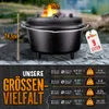 grillas® Set forno olandese 9 litri / pentola con piedini Anteprima dell’immagine prodotto 3