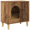 vidaXL Katzenhaus Altholz 51 x 30 x 52 cm Holzwerkstoff Produktbild-Vorschau 1