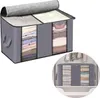 Grand meuble de rangement pour literie et vêtements, gris, Voir les images du produit 19