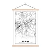 MuchoWow® Textilposter Herne - Stadtplan - Karte 120x180 cm Produktbild-Vorschau 1