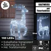 XXL LED Acryl Hirsch Weihnachtsfigur 120cm beleuchtet Produktbild-Vorschau 1