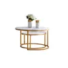 INONEFT Runde Satztische, Couchtisch-Set (2er-Set), moderne Produktbild-Vorschau 10