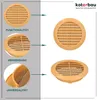 KOTARBAU® Lüftungsgitter 125 mm Rund Flansch Beige Produktbild-Vorschau 3