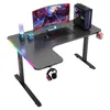 Eckschreibtisch Gaming Tisch L-Form RGB LED Computertisch Produktbild-Vorschau 6