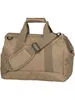 A tan quilted duffel bag with a shoulder strap and handles, shown against a white background. Náhled obrázku produktu