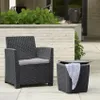 Keter Table d'appoint de jardin Luzon aspect rotin Plat Voir les images du produit 9
