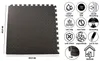 6 Stück Sportmatte Steckmatte 61*61*1cm schwarz, Härtegrad Produktbild-Vorschau 2