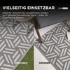 HOMESCAPES Outdoor Teppich wetterfest grau-weiß 120x180 cm, Produktbild-Vorschau 4