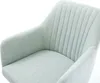 DELIFE Drehstuhl Greg-Flex Stripes Mint Kreuzgestell Produktbild-Vorschau 4