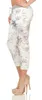 287 Mississhop Damen Hose Cargohose Blumen Sweatpants Produktbild-Vorschau 3