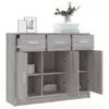 vidaXL Sideboard Grau Sonoma 91x28x75 cm Holzwerkstoff Produktbild-Vorschau 4