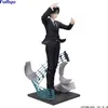 A figurine of a character from Hunter x Hunter in a black suit, standing on a musical-themed base. Produktbild-Vorschau