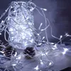 A string of white LED lights coiled inside a glass jar, with pinecones and a book in the foreground. Anteprima dell’immagine prodotto