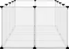 vidaXL Klec pro malá zvířata Transparentní 144x74x46,5 cm Náhled obrázku produktu 4