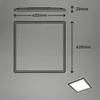 Briloner SLIM DECO LED Panel CCT dimmbar 42x42cm 22W Produktbild-Vorschau 9