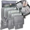 Set de voyage de 8 organiseurs de valise imperméables à Voir les images du produit 5