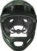 The inside of a green full-face mountain bike helmet. Produktbild-Vorschau