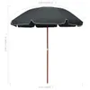 vidaXL Sonnenschirm mit Stahlmast 240 cm Anthrazit -  Produktbild-Vorschau 9