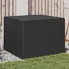 vidaXL Záhradná truhlica Black 291L Poly Rattan Náhľad obrázku produktu 2
