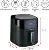 alpina Airfryer XL - Heißluftfritteuse 6L - Air Fryer 2 bis Produktbild-Vorschau 2