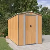 vidaXL Prístrešok na náradie svetlo hnedý 192x357x223 cm Náhľad obrázku produktu 2