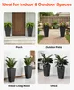 VEVOR Pot de fleurs 325 x 325 x 665 mm, lot de 2, grand pot Voir les images du produit 6