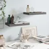 vidaXL Schweberegale 2 Stk. Hochglanz-Grau 40x23x3,8 cm MDF Produktbild-Vorschau 18