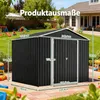 Geräteschuppen Gerätehaus Metall Fundament Gartenhaus Produktbild-Vorschau 3