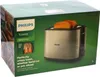 The image shows the packaging box of a Philips toaster. Produktbild-Vorschau
